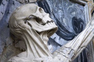 Esfolado, ou o esqueleto, detalhe de Ligier Richier