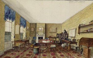 A sala da escola em Aynhoe
