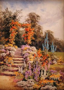 Jardim com Passos (aguarela sobre papel)