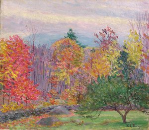 Paisagem em Hancock, New Hampshire, outubro de 1923 (óleo sobre tela)