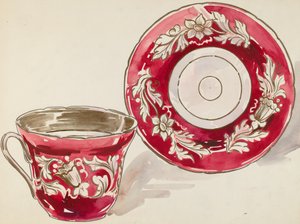 Cup and Saucer, c. 1936. de Lillian Causey