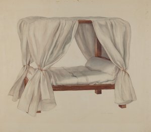 Doll Bed, c. 1937. de Lillian Causey