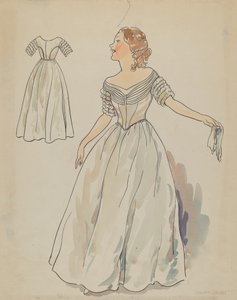 Vestido, c. 1936. de Lillian Causey