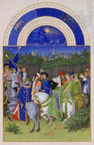 Maio (Livro de Horas do Duque de Berry). 1412-16