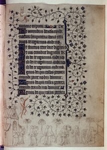 Ladainha de um livro de horas: uma grande procissão em Roma contra a peste de Limbourg Brothers