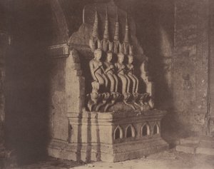 N.º 23. Pugahm Myo [Pagão]. Figuras no Pagode de Damayangyee [Dhamma-yan-gyi]. de Linnaeus Tripe