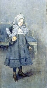 Menina de gorro cinzento de Lino Selvatico