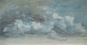 Cloud Study, c.1849-55 (óleo sobre papel a bordo)