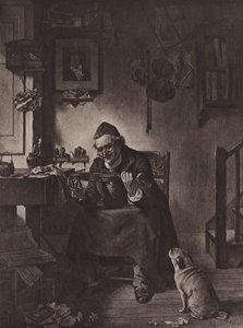 O Velho Strad (litho) de Lionel J. Cowen