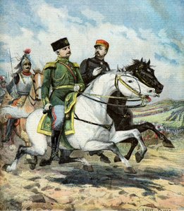 General francês Saussier e general russo Dragomiroff de Lionel Noel Royer