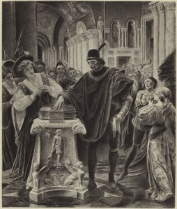 Escolha de Bassanio (fotogravura) de Lionel Royer