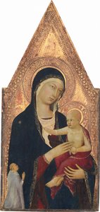 Madonna e criança com doador de Lippo Memmi