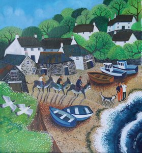 Cadgwith Harbour, 2018 de Lisa Graa Jensen