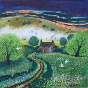 Smoky Valley, 2024 (acrílico sobre tela) de Lisa Graa Jensen