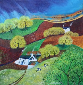 primavera no vale, 2024 (acrílico sobre tela) de Lisa Graa Jensen