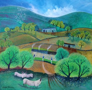 Yorkshire Dales 2016 (tintas acrílicas sobre papel)