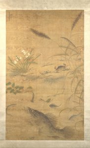 Flores, peixes e caranguejos, meados do século XVI. de Liu Jie