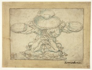 Projeto para um saleiro ou uma fonte de mesa de Livio Agresti
