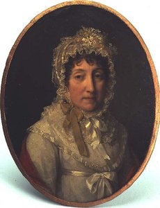 Retrato de uma Senhora Idosa (óleo sobre cobre) de Lizinska Aimee Zoe de Mirbel