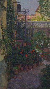 O tríptico ou jardim em flor (painel lateral) 1907