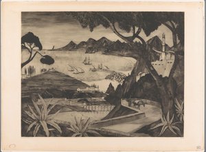 Paisagem montanhosa com baía na Córsega
La Corse (título original) de Lodewijk Schelfhout (signed by artist)