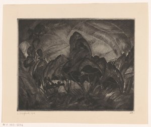 Paisagem montanhosa com árvores
Les Arbres (título original sobre o objecto) de Lodewijk Schelfhout (signed by artist)