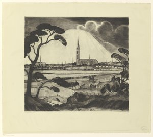 Hilversum e arredores Hilversum (título original) de Lodewijk Schelfhout (signed by artist)