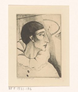 Pierrot IV (título original) de Lodewijk Schelfhout (signed by artist)