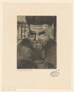 Retrato de G.J. Brinkman de Lodewijk Schelfhout (signed by artist)
