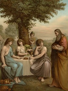 Abraão entretém os anjos de Lodovico after Carracci