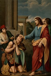 A cura do cego de Lodovico after Carracci