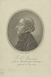 Retrato do poeta e fisionomista Johann Kaspar Lavater 1741-1801, c. 1810 de Loeser Leo Wolf