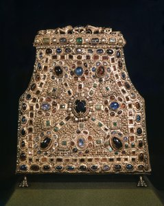 Arte lombarda. Reliquário do dente de São João Baptista (séc. 8-9). Tesouro da Catedral de Monza.