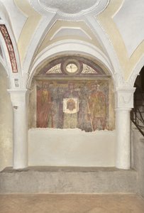 Verônica entre São Cristóvão e o Santo Cavaleiro