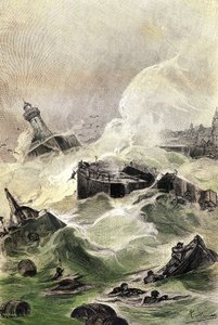 ilustração do romance de Júlio Verne "L