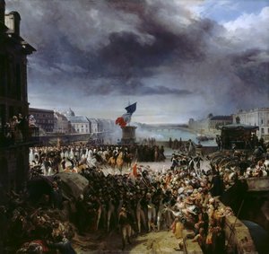 A Guarda Nacional de Paris parte para o Exército em setembro de 1792