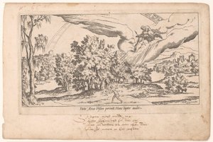 Calisto é absorvido no céu estrelado por Júpiter
Le Fable de Calisto (título da série)
Mito de Calisto (título da série) de Léon Davent (attributed to)