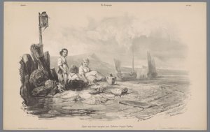 Três crianças a brincar numa baía
Representações da vida rural (título da série)
La Campagne. Études varieés aux deux Crayons (título da série sobre o objecto) de Léon Jean Baptiste Sabatier
