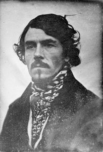 Retrato de rosto cheio de Eugène Delacroix, cabeça e ombros, 1842 (daguerreotype)