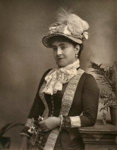 Adelina Patti, diva da ópera italiana, 1882.