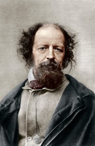 Alfred, Lord Tennyson, poeta laureado do Reino Unido, c1867.
