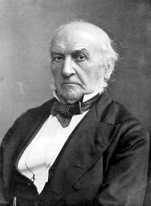 William Ewart Gladstone, estadista liberal britânico do século XIX e primeiro ministro, c1905.