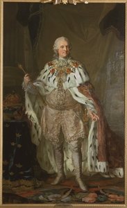 Adolphe Frederic de Suede - Retrato de Adolph Frederick (1710-1771), Rei da Suécia, por Pasch, Lorenz, o Jovem (1733-1805). Óleo sobre tela. Dimensão : 237x143 cm. Nationalmuseum Stockholm