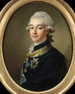 Retrato de Hans Axel, Conde de Fersen (1755 - 1810) Marechal de Suede. Pintura de Pasch Lorenz (1733 - 1805). Coleção particular.