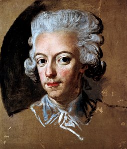 "Retrato do Rei Sueco Gustav III (1771-1792) Pintura de Lorens Pasch (1733-1805)