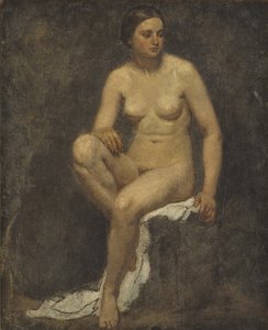 Nu feminino no estúdio de Thomas Couture