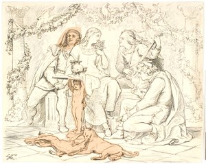 A corte do amor em Narbonne de Lorenz Frølich