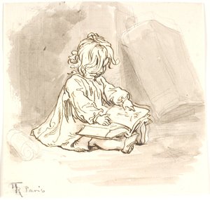 Lily está lendo de Lorenz Frølich