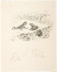 Ilustração de rascunho para Skarnbassen de Lorenz Frølich