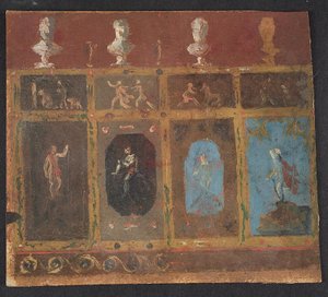 Decorações de parede para Valhøj 1838/1839 de Lorenz Frølich